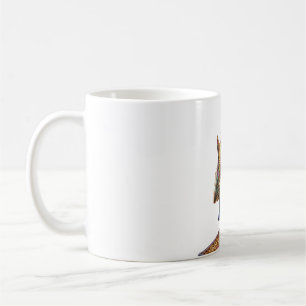 Modern Minimalist Luxury Cyber Shark - Neon Aesthe Coffee Mug