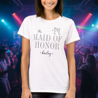Modern Minimalist Maid Honor Script Bachelorette