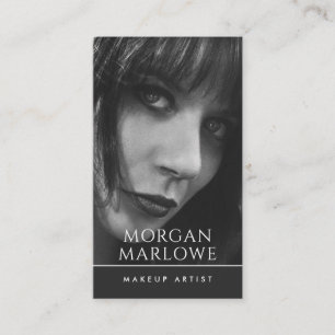 Modern Minimalist Makeup Artist Photo   Business Card