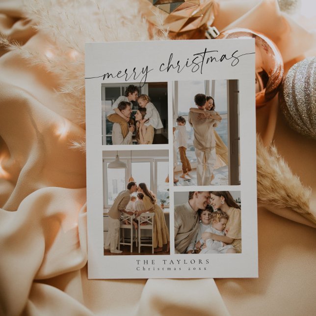 Modern Minimalist Merry Christmas Card (Creator Uploaded)