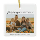 Modern Minimalist Merry Christmas Photo