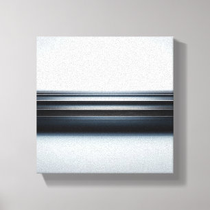 Modern Minimalist Metallic Horizon Art - Abstract Canvas Print