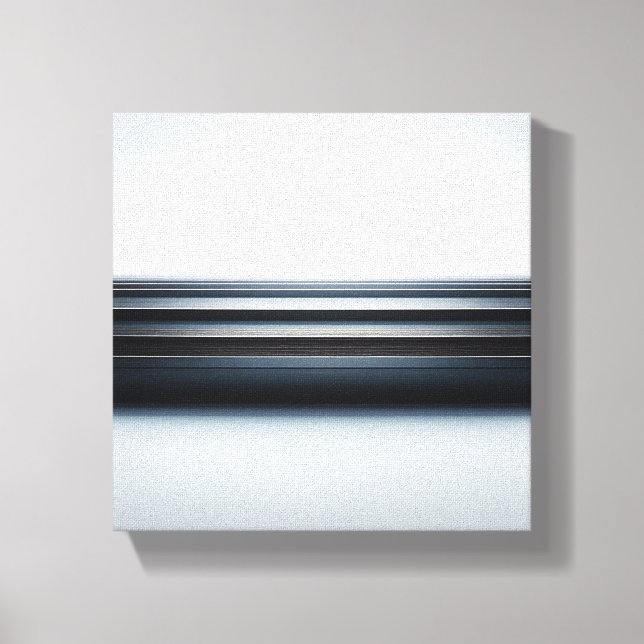 Modern Minimalist Metallic Horizon Art - Abstract  Canvas Print (Front)