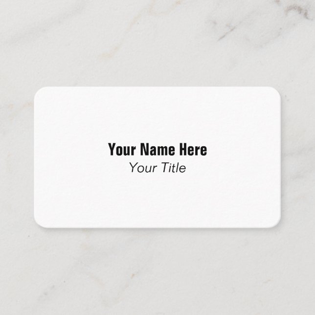 Modern Minimalist Mini Business Card (Front)