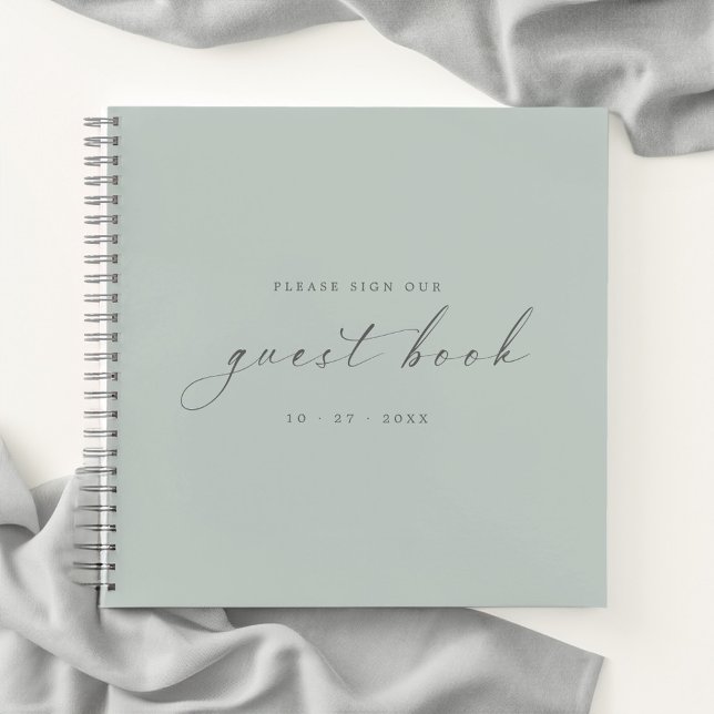 Modern Minimalist Mint Guest Book Weddings (Creator Uploaded)