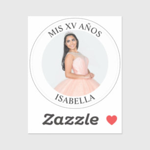 Modern Minimalist Mis XV Años Photo Tiny