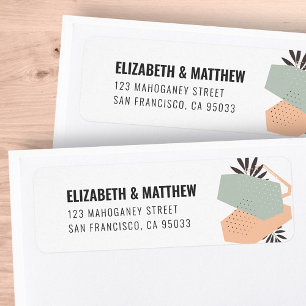 Modern Minimalist Modern Geometric Return Address