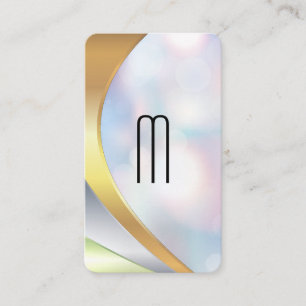 Modern Minimalist Monogram   Boke Business Card