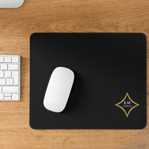 Modern Minimalist Monogram Mouse Mat