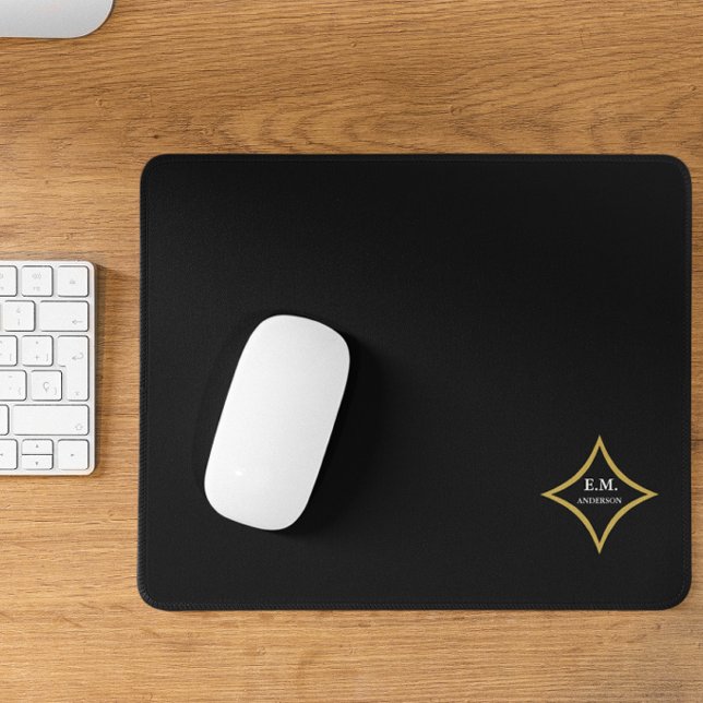 Modern Minimalist Monogram Mouse Mat (Creator Uploaded)