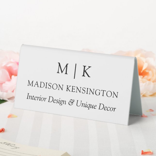 Modern Minimalist Monogram or Add Logo Business (In SItu (Wedding))