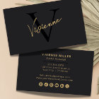 Modern Minimalist Monogram Professional Marketing 