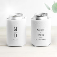 Modern Minimalist Monogram Wedding Elegant Names