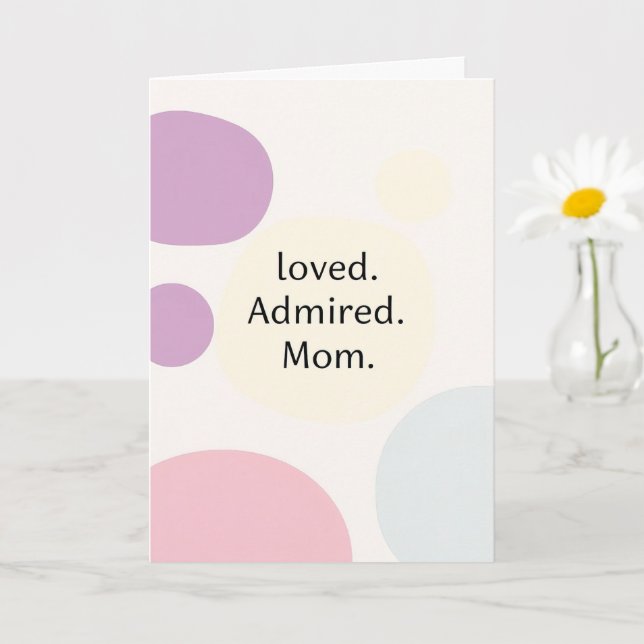 Modern Minimalist Mothers Day  Card (Small Plant)