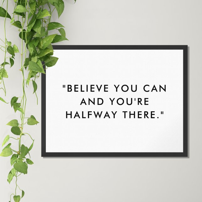 Modern Minimalist Motivational Quote Poster (Creator Uploaded)