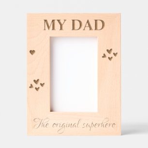 Modern Minimalist My Day Father's Day Gift Etched Frames