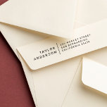 Modern Minimalist Name & Address Self-inking Stamp<br><div class="desc">Modern,  minimalist address stamps with your name aligned to the right and your return address or contact details aligned to the left,  separated by a line divider. Click on "Personalise this template" to change the wording. Visit our store for more designs!</div>