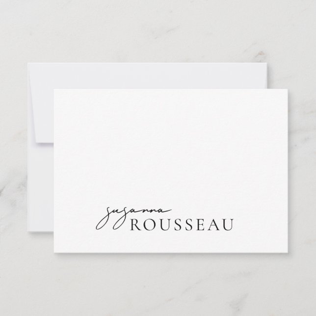 Modern Minimalist Name Card (Front)