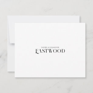 Modern Minimalist Name Card