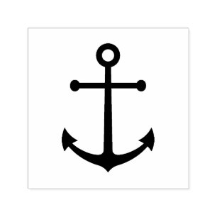 Modern Minimalist Nautical Anchor Self-inking Stamp