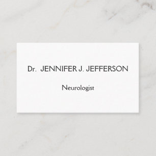 Modern & Minimalist Neurologist Business Card