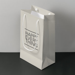 Modern Minimalist Neutral Small Gift Bag