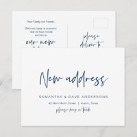 Modern minimalist, New Home Address Announcement P