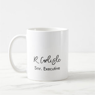 Modern Minimalist Office Executive Employee Coffee Mug