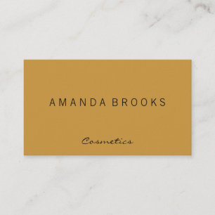 Modern Minimalist Orange Business Card