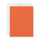 Modern Minimalist orange Enclosure card