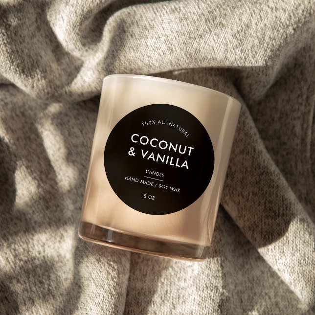 Modern Minimalist Packaging Candle Product Label (Creator Uploaded)