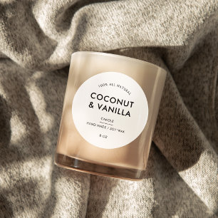Modern Minimalist Packaging Candle Product Label