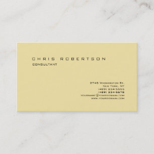 Modern minimalist pastel cute plain business card