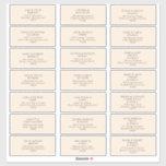 Modern Minimalist | Peach Guest Address Labels<br><div class="desc">These Modern Minimalist | peach guest address labels are perfect for your classy boho wedding. Its simple, unique abstract design accompanied by a contemporary minimal script and peach colour palette gives this product a feel of elegant formal luxury while staying simplistic, chic bohemian. Keep it as is, or choose to...</div>