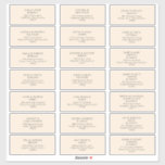 Modern Minimalist | Peach Guest Address Labels<br><div class="desc">These Modern Minimalist | peach guest address labels are perfect for your classy boho wedding. Its simple, unique abstract design accompanied by a contemporary minimal script and peach colour palette gives this product a feel of elegant formal luxury while staying simplistic, chic bohemian. Keep it as is, or choose to...</div>