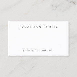 Modern Minimalist Personalised Beautiful Template Business Card