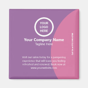 Modern Minimalist Personalised Branded Swag Gift Magnet