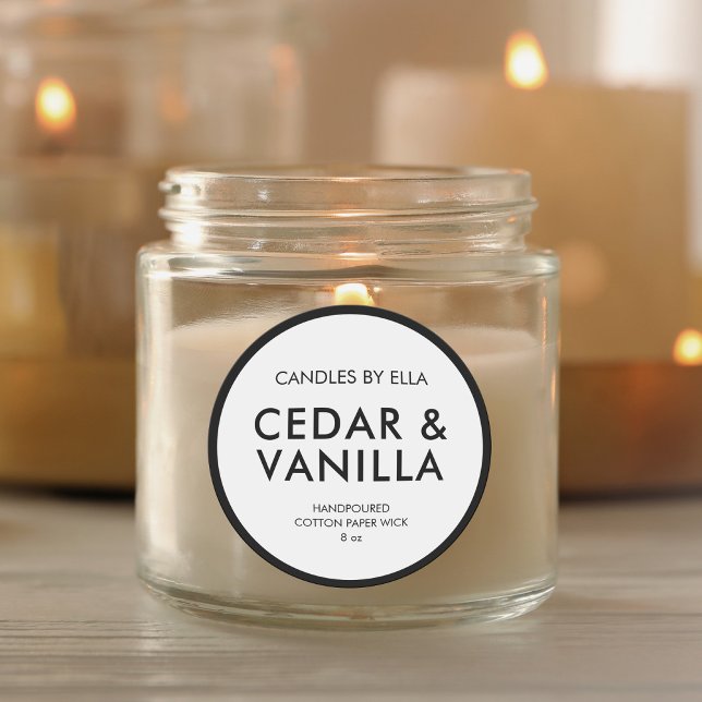 Modern Minimalist Personalised Candle Label (Creator Uploaded)