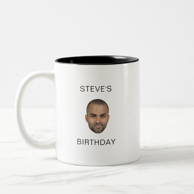 Modern minimalist Personalised Coffee Mug gift (Left)
