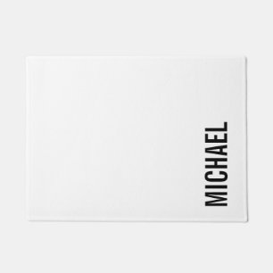 Modern Minimalist Personalised Name Doormat