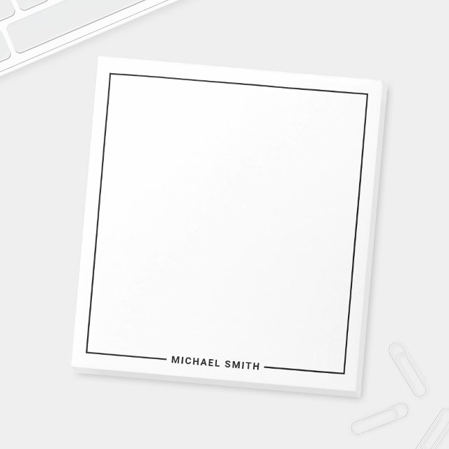Modern Minimalist Personalised Name Notepad (Creator Uploaded)
