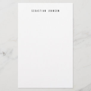Modern Minimalist Personalized Name Stationery