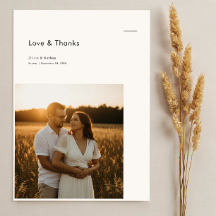 Modern Minimalist Photo Budget Wedding Save The Date