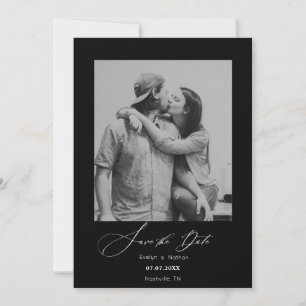Modern Minimalist Photo Design Save The Date