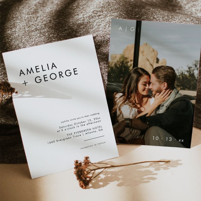 Modern Minimalist Photo Invitation (Creator Uploaded)