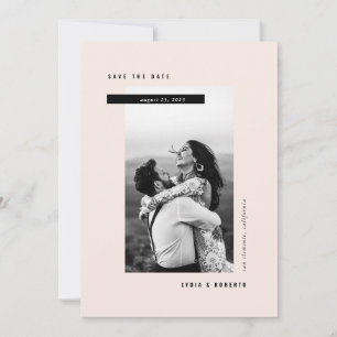 Modern Minimalist Photo Save The Date