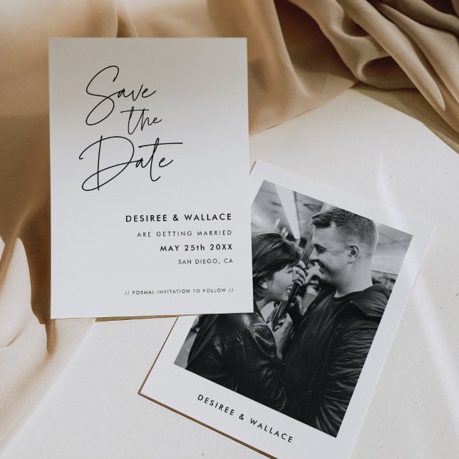 Modern Minimalist Photo Save The Date (Creator Uploaded)
