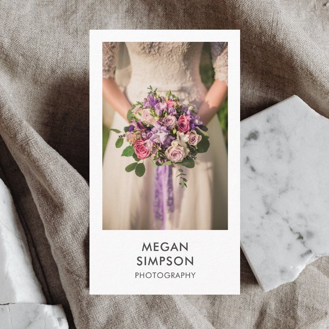 Modern Minimalist Photographer Business Card (Creator Uploaded)