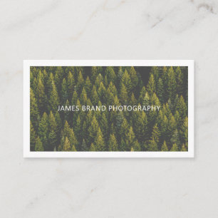 Modern Minimalist Photography Business Card