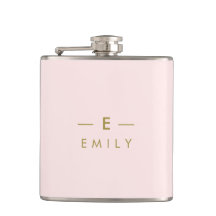 Modern Minimalist Pink Personalized